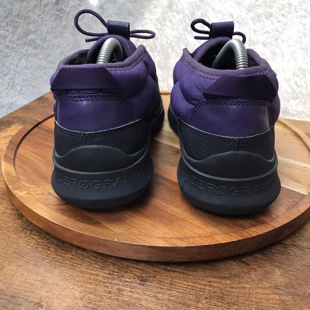 Cole Haan Generation Zerøgrand Rec Mid Slipper Mens‎ 8M Purple Insualted Lined